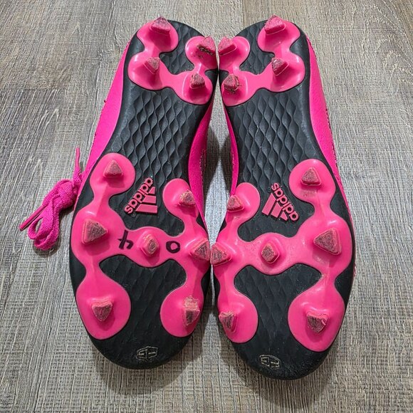 adidas Kids Soccer Cleats Size 13K Pink Black FG Firm Ground – Used - Picture 7 of 10